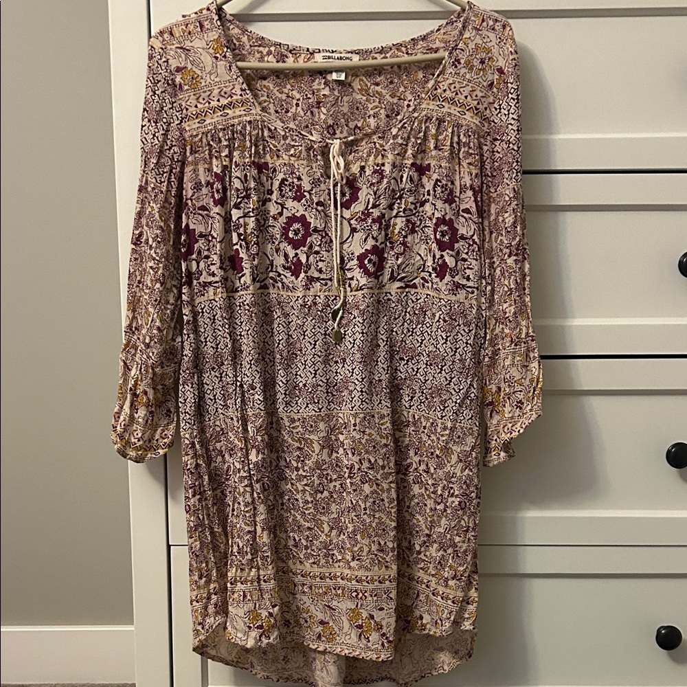 Billabong Floral Tunic - light pink